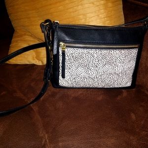 Animal print fossil crossbody